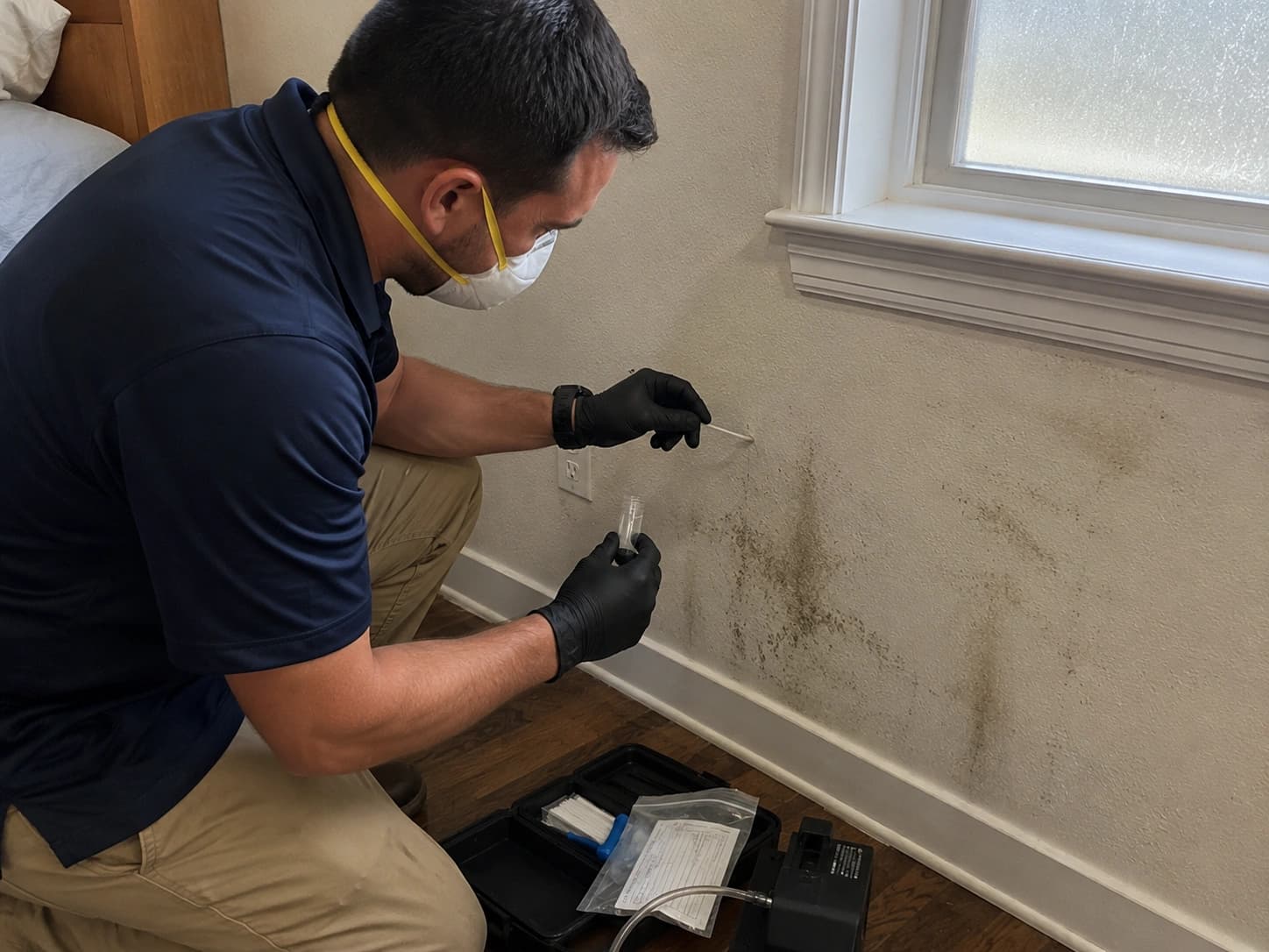 Mold testing and sampling preparation in Santa Rosa